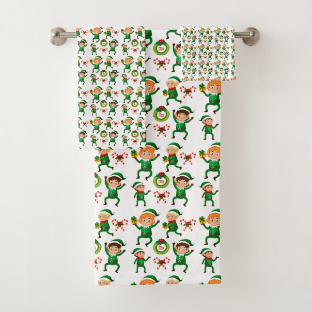 Elves Elves Elves Badhandtuch Set (Insitu)
