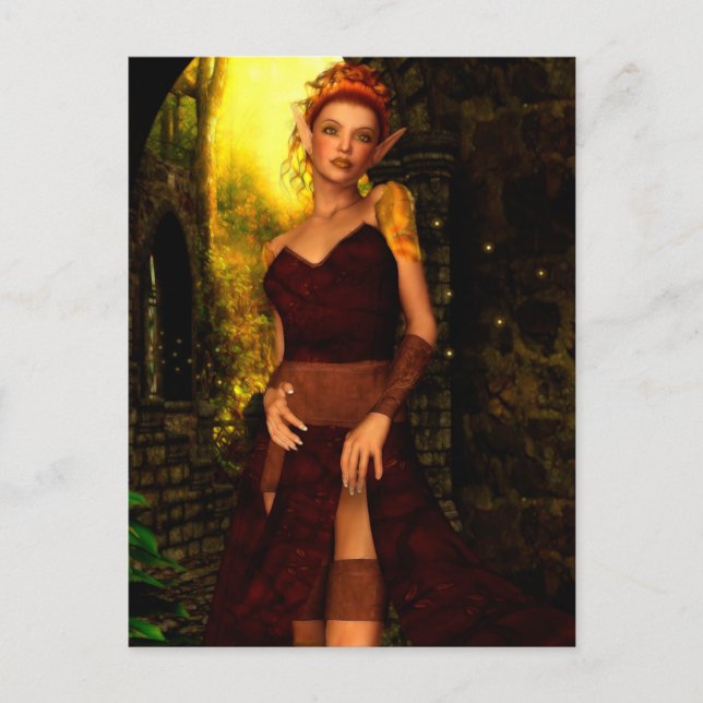 Elvin Verzauberung Postkarte (Vorderseite)