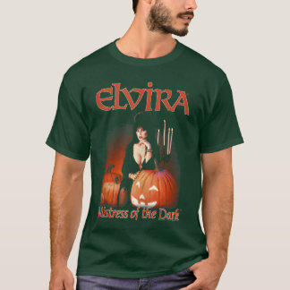 Elvira Mistress of the Dark Pumpkin Halloween Horr T-Shirt
