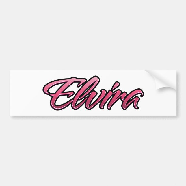 Elvira verblasste pink Aufkleber Sticker Autoaufkleber (Vorne)