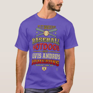 Elvis Andrus, wenn es Baseball Hotdogs einschließ T-Shirt