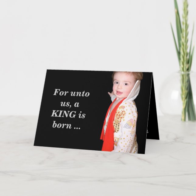 Elvis Christmas Card Feiertagskarte (Vorderseite)