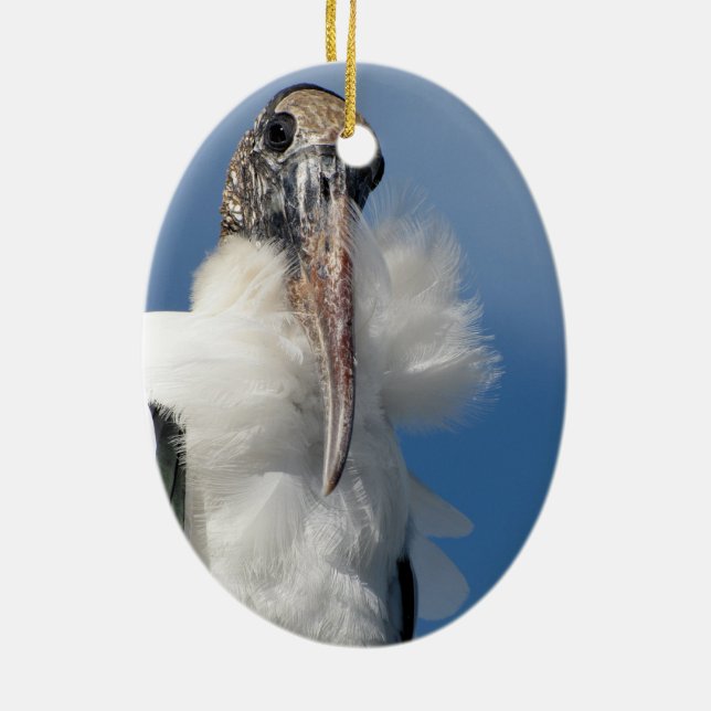 Elvis - Holzstorch - Ornament (Hinten)