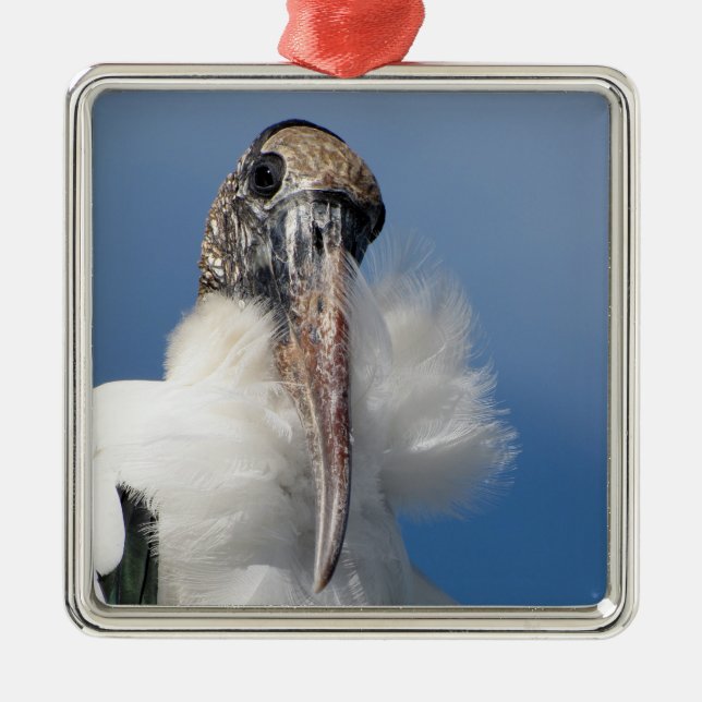 Elvis - Holzstorch - Premium-Ornament Ornament Aus Metall (Vorne)