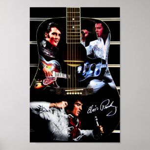Elvis Presley On Tour London Poster