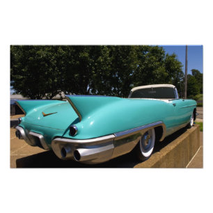 Elvis Presleys grüner Cadillac-Cabrio in Fotodruck