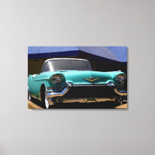 Elvis Presleys grüner Cadillac Cabrio in Leinwanddruck