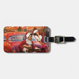 Elvis- und Marilyn-Weihnachten Gepäckanhänger