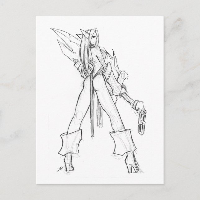 Elvish Blade Postkarte (Vorderseite)