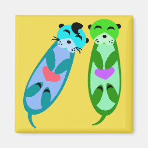 Elvisotter und -freund mit Herzen Magnet
