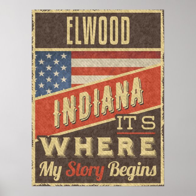 Elwood Indiana Poster (Vorne)
