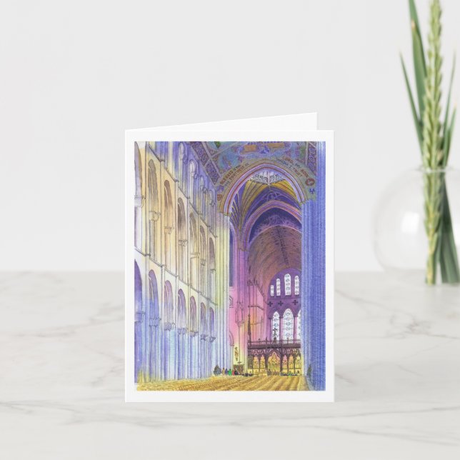 Ely Cathedral, England Karte (Vorderseite)