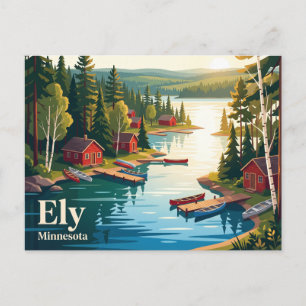 Ely, Minnesota, USA Postkarte