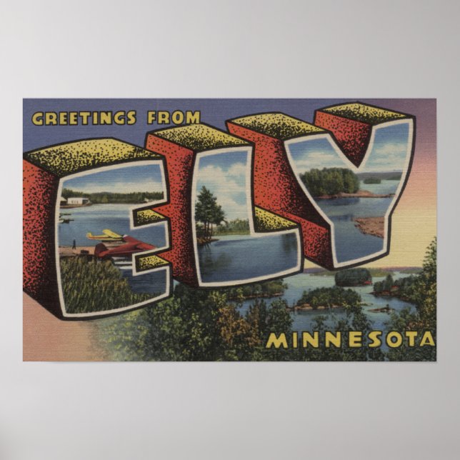 Ely, MinnesotaLarge Letter ScenesEly, MN Poster (Vorne)