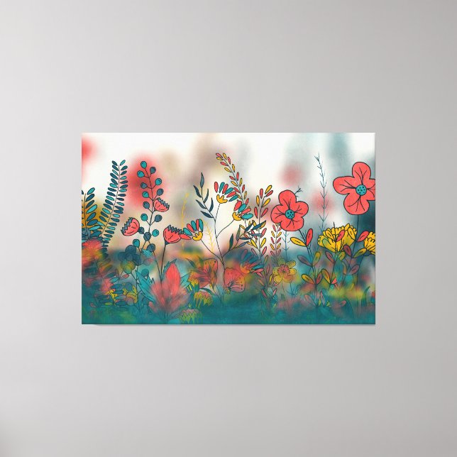 Elysian Blooms Leinwanddruck (Vorderseite)