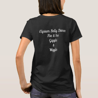 Elysium-Bauchtanz-T-Shirt Feuer u. Eis yinyang T-Shirt