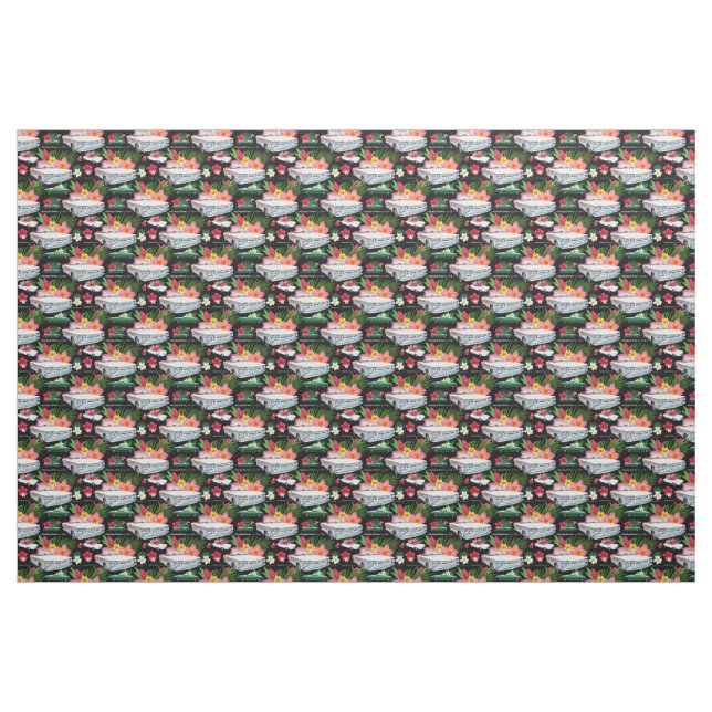 EM konvertierbares Corvair Gewebe-schwarz Stoff (Fat Quarter (45,7 x 55,9 cm))