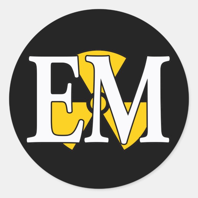 EM Navy Nuke Runder Aufkleber (Vorderseite)