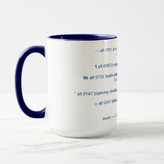 EM-Schlagsymbolcodes und -mehr Tasse