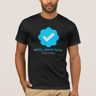 @Em_Whyte55 - Überprüft - Schwarzes T-Shirt