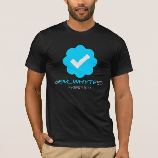 @Em_Whyte55 - Überprüft - Schwarzes T-Shirt