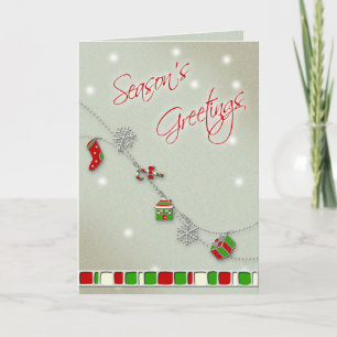 Emamel Charms Weihnachtsgrüßkarte Feiertagskarte