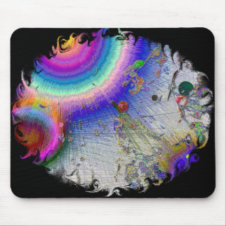 Emamel Sunburst mit Oval Rahmen Mousepad