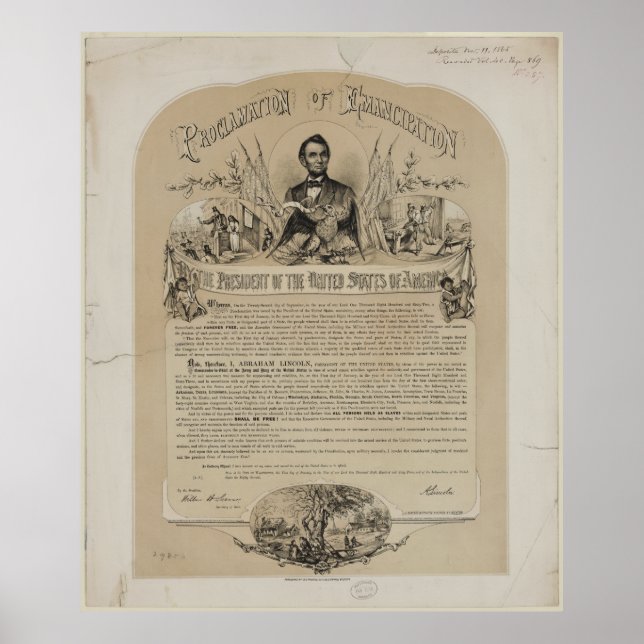 Emancipation Proclamation B B Russell & Co (1868) Poster (Vorne)
