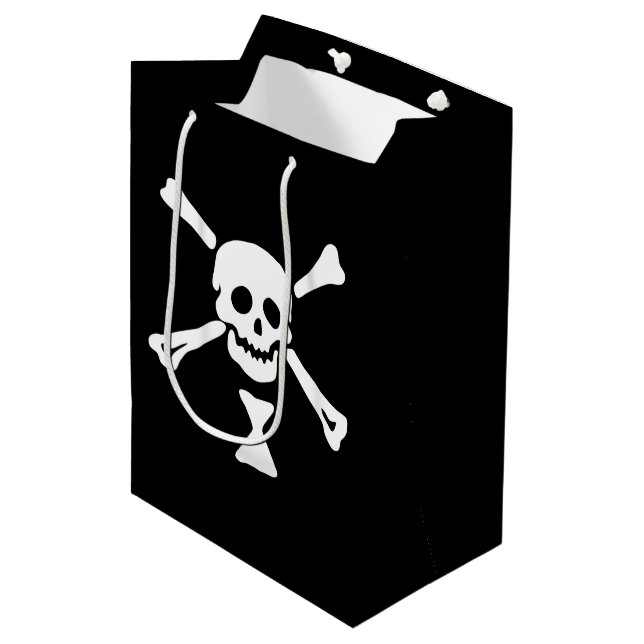 Emanuel Wynne Pirate Flag Piratenflagge Mittlere Geschenktüte (Vorderseite Schrägansicht)