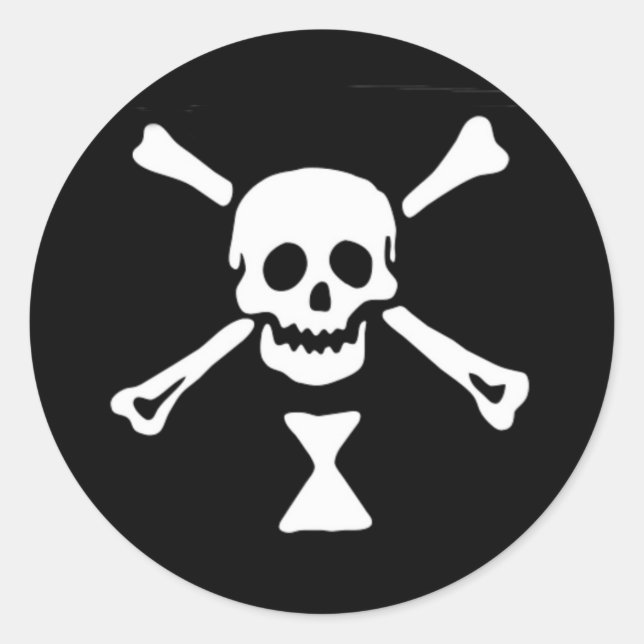 Emanuel Wynne Pirate Flag Runder Aufkleber (Vorderseite)