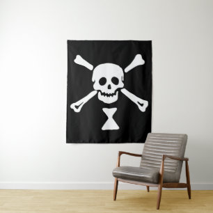Emanuel Wynne Piratenflagge Jolly Roger Wandteppich