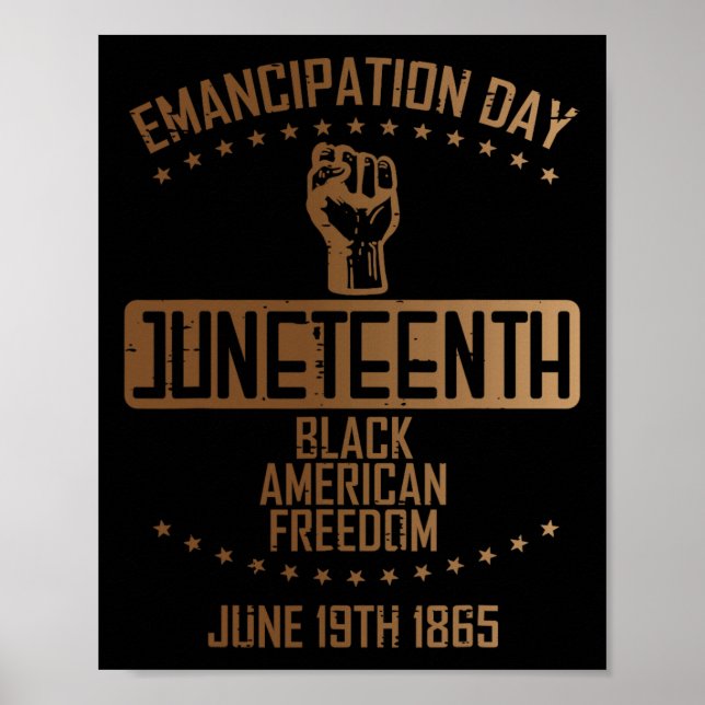 Emanzipation 19. Juni 1865 Männer Wo Poster (Vorne)