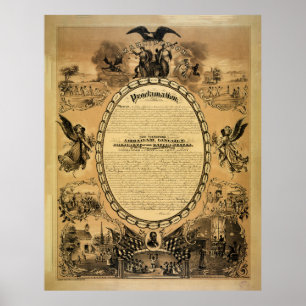 Emanzipation Proklamation (veröffentlicht 1886) Poster