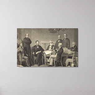 Emanzipations-Proklamation 1866 Leinwanddruck