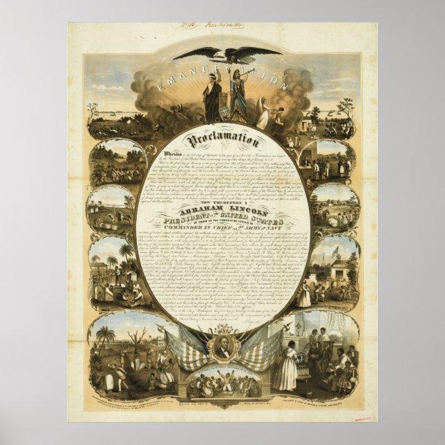 Emanzipationserklärung von L. Lipman Poster (Vorne)