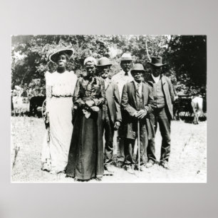 Emanzipationstag Afrikaner Amerikaner im 19. Poster