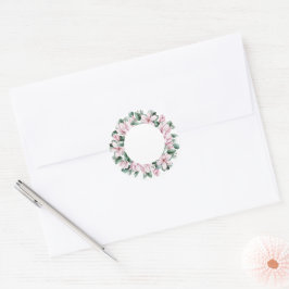 Emballage autocollant mariage Magnolia transparent