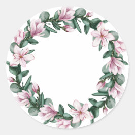 Emballage autocollant mariage Magnolia transparent