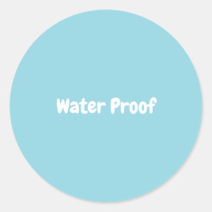 Emballage Bleu Étanche Sans Éclaboussure Étiquette