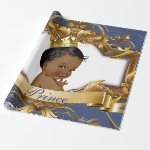 Emballage cadeau africain de baby shower de prince