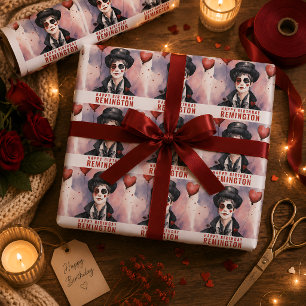 Emballage Cadeau Artistique Vintage Nom Personnali