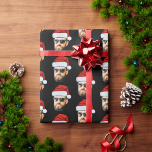 Emballage Cadeau Chapeau de Père Noël avec Visage