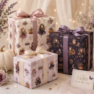 Emballage cadeau de fée d'Halloween mignon pour fi