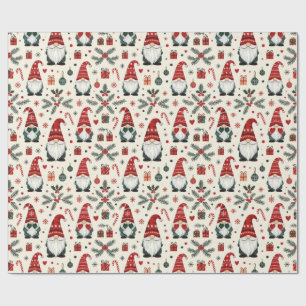 Emballage Cadeau de Noël Moderne Drôle de Gnome Fê