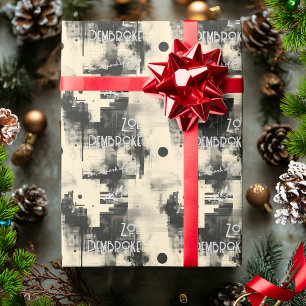 Emballage Cadeau Élégant Personnalisé Monochrome &