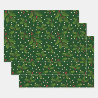 Emballage cadeau Holly 3 pack