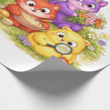 Emballage cadeau joli animal