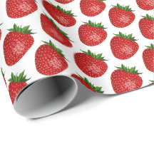 Emballage Cadeau Thème Fraise Design Fruit