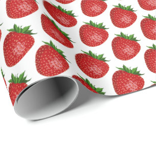 Emballage Cadeau Thème Fraise Design Fruit