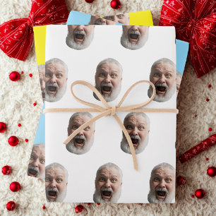Emballage cadeau visage personnalisé